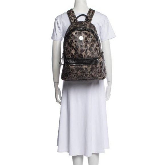 Rare MCM Leopard Visetos Armour Backpack main image 5